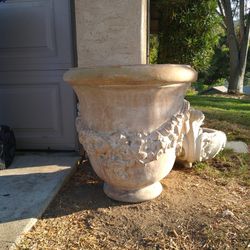 Large Concrete Flower Pot