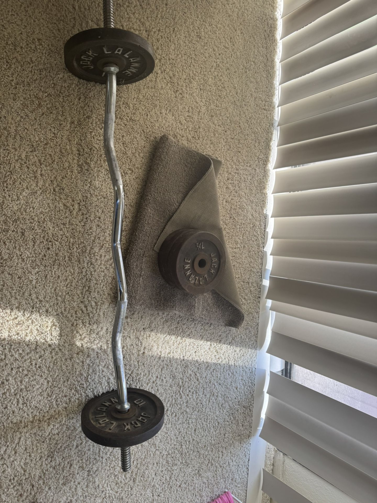 Curling Bar With Weight