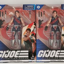 G.I. Joe Classified Series Tomax & Xamot Paoli (lot of 2) 6" Action Figure Hasbro