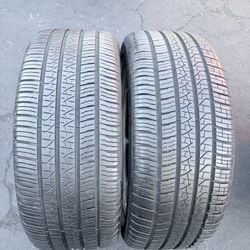 Par De Llantas Usadas En Muy Buenas Condiciones Marca Pirelli 255/40 R21 Instalación Y Balanceo Por El Mismo Precio 