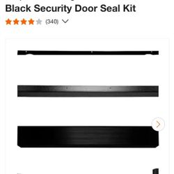 Black Security Door Seal Kit