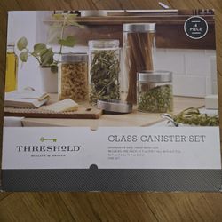 Threshold Glass Canister Set 4 Piece