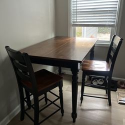 Dining table and chairs