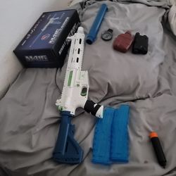 Toy Nerf Gun and Pistol Toy + Accessories (Tape Is For Aesthetics/looks For Hand Gaurd)