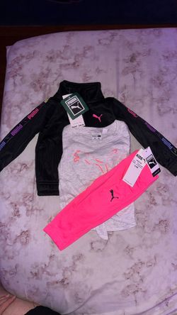 Baby Girl Puma Sweatpants Set