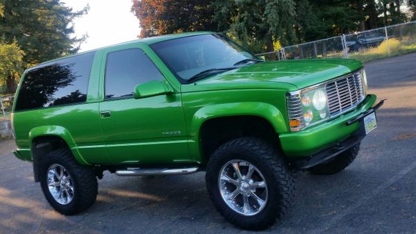 97 Custom 2 Door Tahoe Lifted 4x4 For Sale In Tacoma Wa Offerup