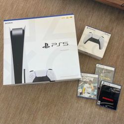 Brand New Console Disc Version 3 Games + 1 Controller Bundle 
