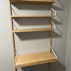 Desk/Shelves w/Storage