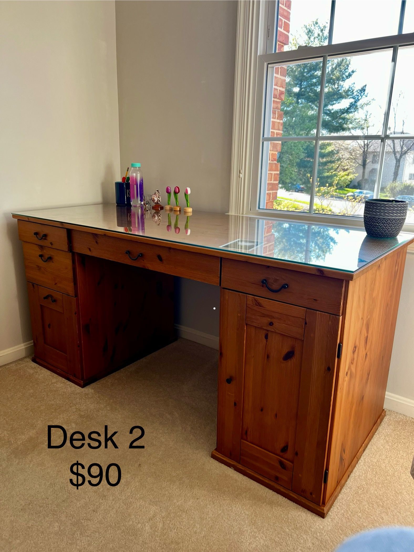Desk $90 Dresser $50 2 Sets 