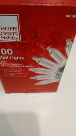 New 100 Mini Lights Clear