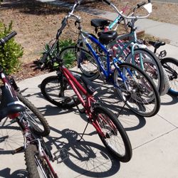 Several Bikes For Sale, All Cleaned And Tuned Up And Ready To Go