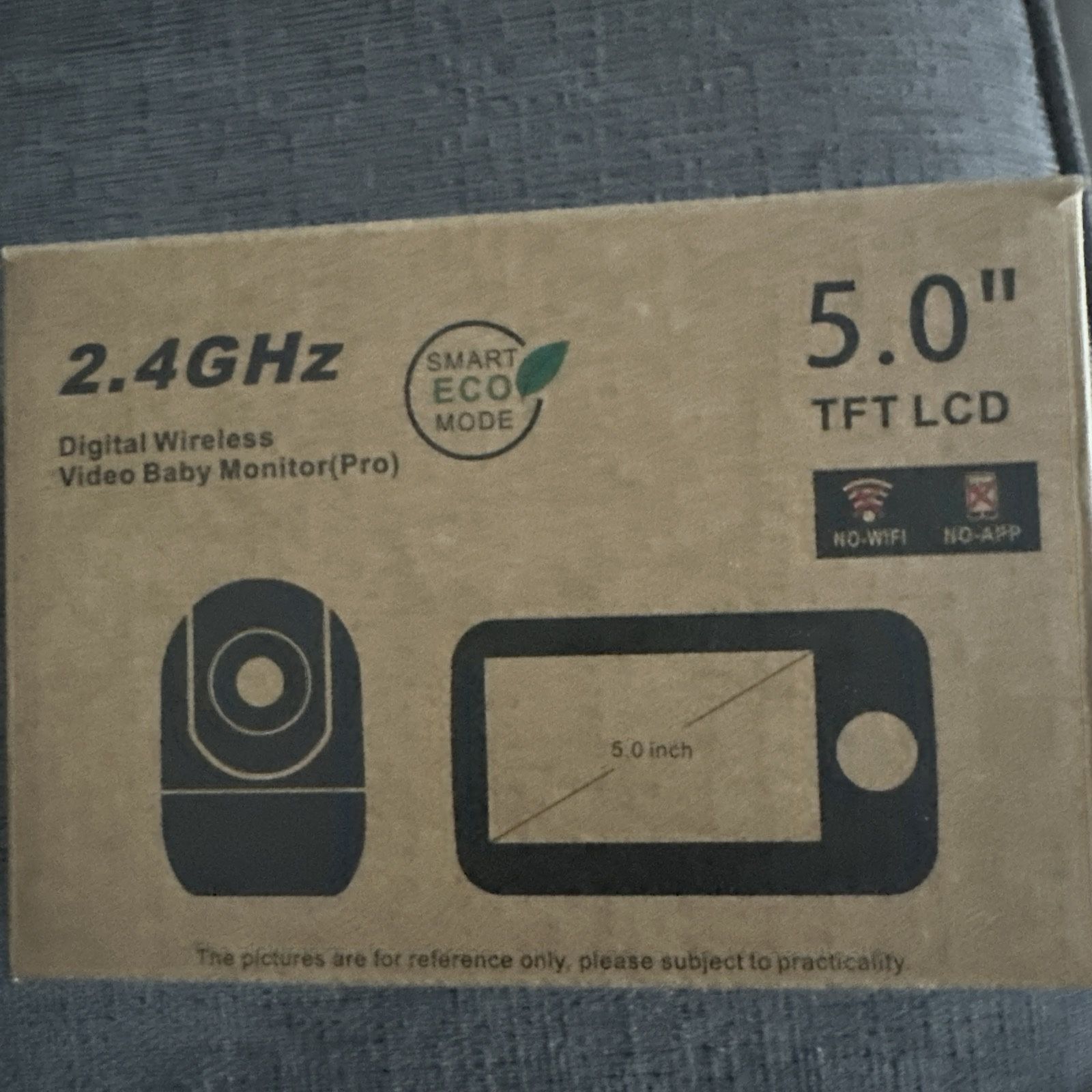 HelloBaby - 5 inch Baby Monitor with Remote open box HB6550