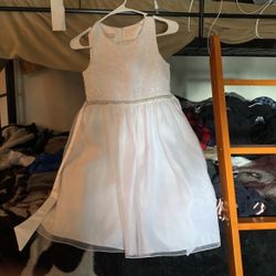 american princess white dress (sz 12)