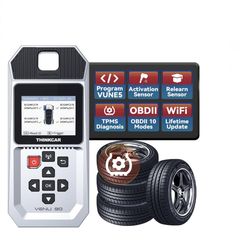 THINKTPMS VENU90 TPMS OBD2 Scanner Diagnostic Tool, Activate Read Learn TPMS Sensor, Engine Light EVAP Freeze Frame, Real Time Data