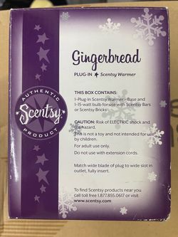 Scentsy gingerbread wax warmer