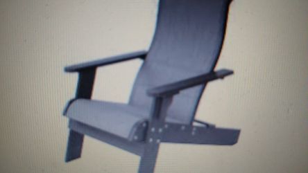 Mainstays Terra Bella Sling and Faux Wood Adirodack Chair, Grey