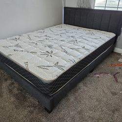 Brand New Queen BED with Orthopedic Bamboo Matt $389
