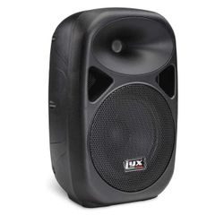 LyxPro 8” Inch Active PA Rechargeable Battery Speaker System, Equalizer, Bluetooth Connection, SD Slot USB MP3 AUX, Mic,1/4" 1/8" 3.5mm Inputs, SPA-8 