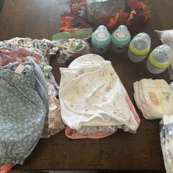 Newborn-3 Month Old Baby Girl Clothes/items 