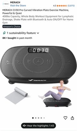 MERACH CV30 Pro Curved Vibration Plate Exercise Machine. BESTSELLER! NEW!
