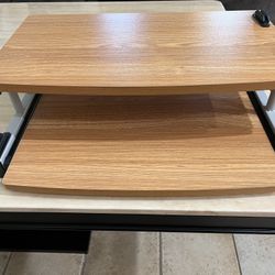 Monitor Stand, Sliding Keyboard 
