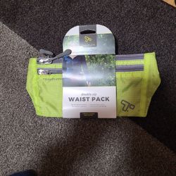 TRAVELON  6 POCKET WAIST PACK  FANNY PACK  GREEN  NWT 