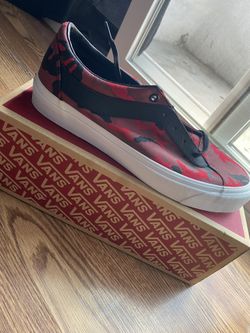 Red Camouflage Vans
