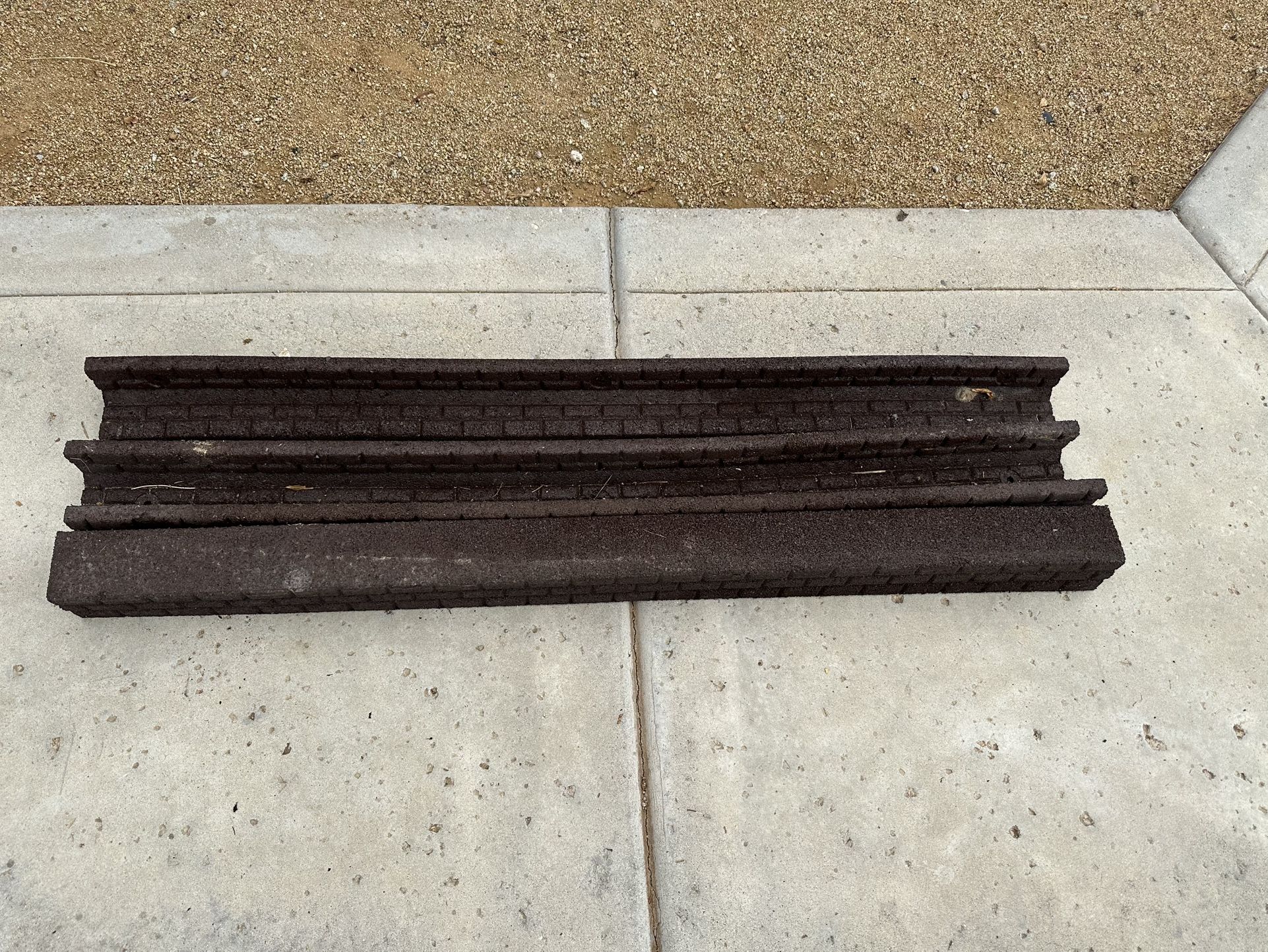 Flexible Rubber L Shape Landscape Brick Face Ending Boarder