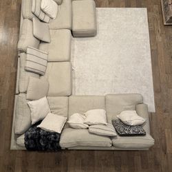 Large Sectional Sofa With Ottoman