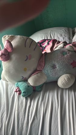 Sleeping Hello kitty plush