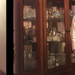 Wood And Glass Cabinet