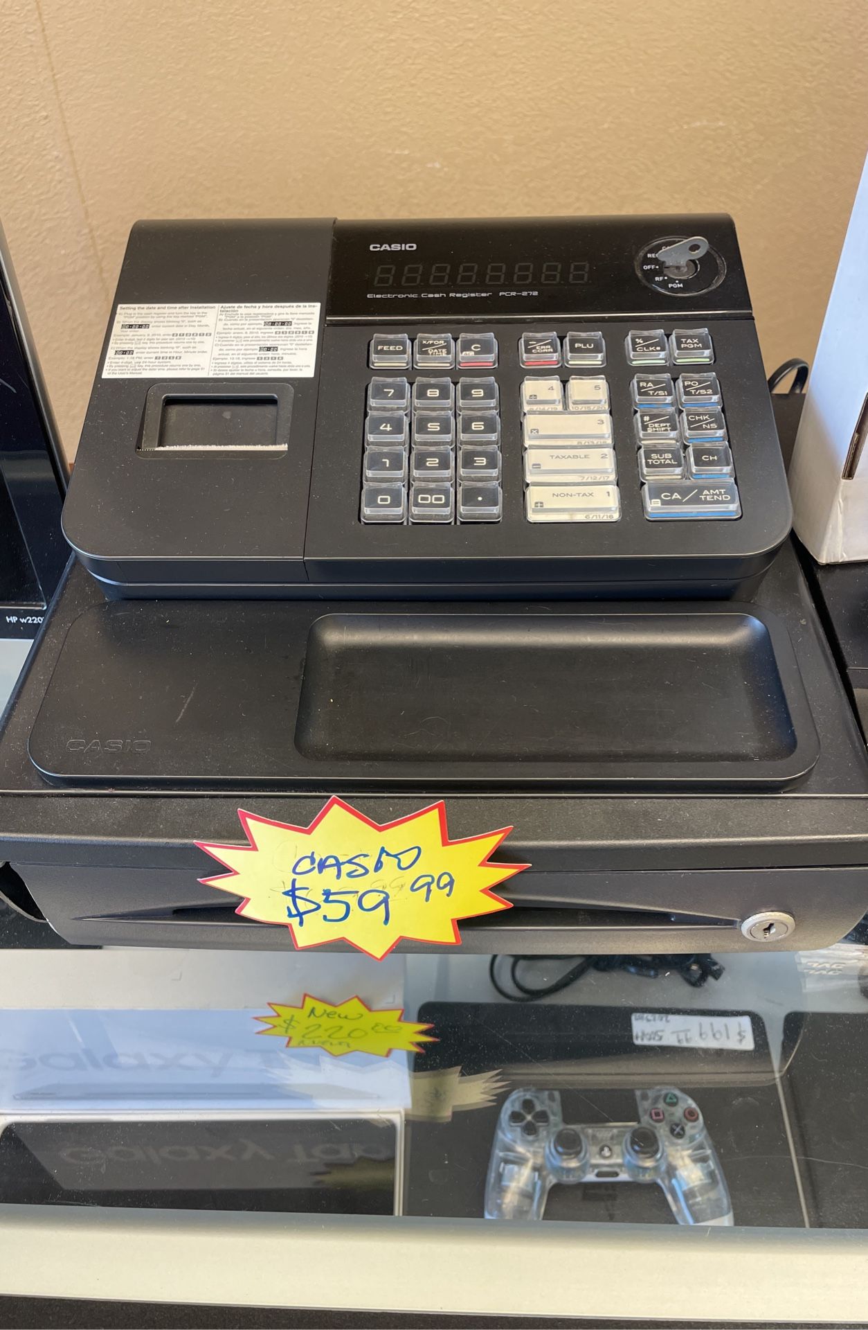 Casio electronic cash register PCR 272