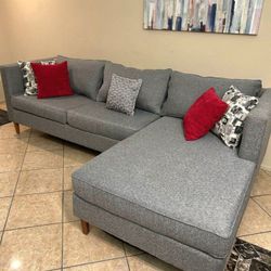Beautiful Gray Sectional Couch From Living Spaces 