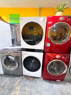 Lavadora y secadora a Pagos flexibles