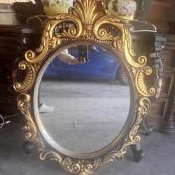 Lrg Victorian Ornate Mirror 
