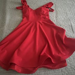 red dress