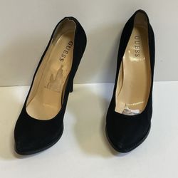 Guess Black Suede Heels