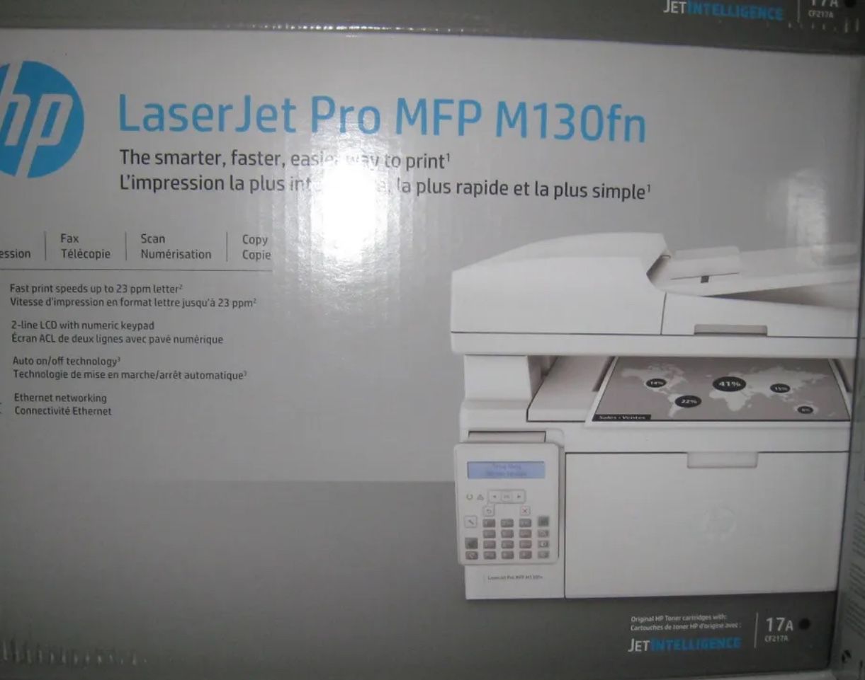 HP LaserJet Pro M130fn All-in-One Laser Printer G3Q59A#BGJ- Brand New