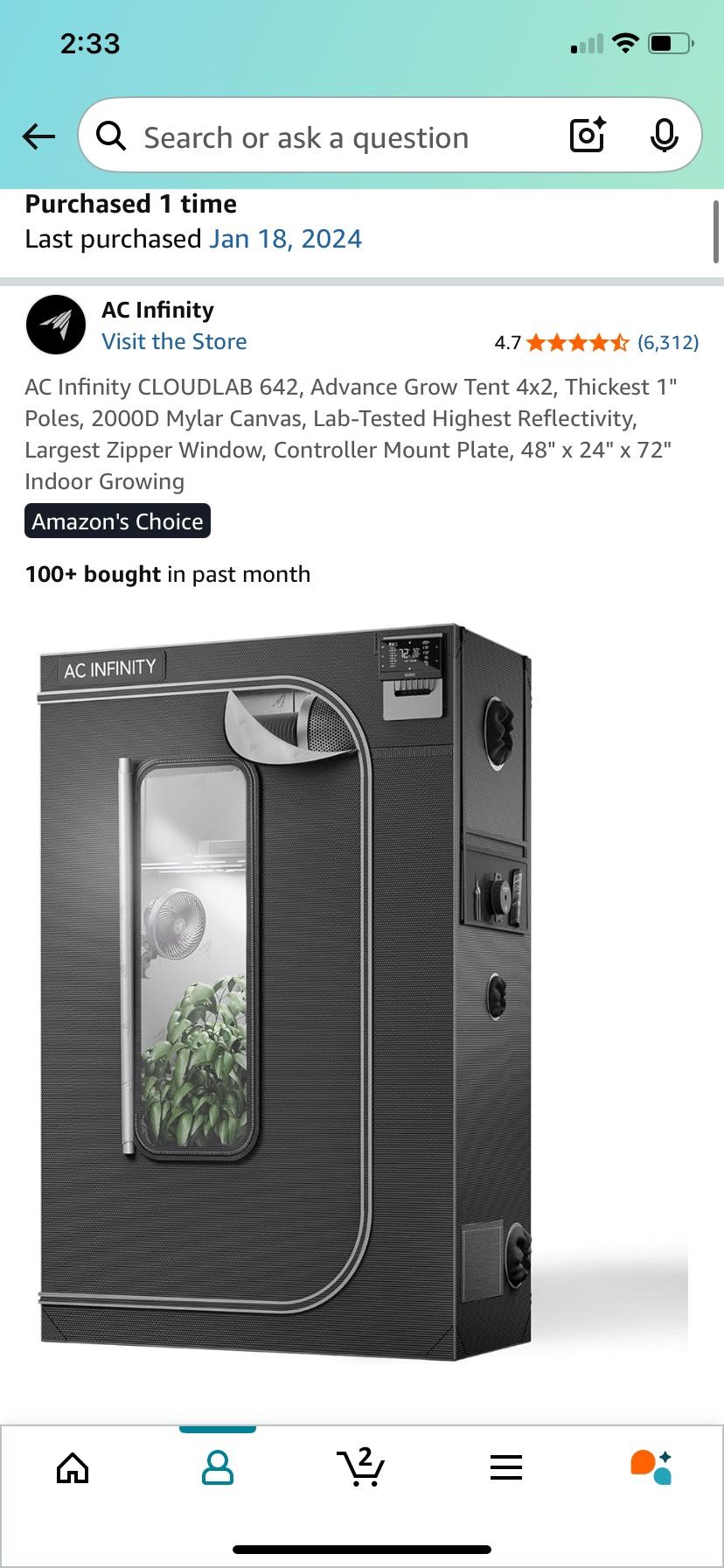 Growing tent with whole equipment