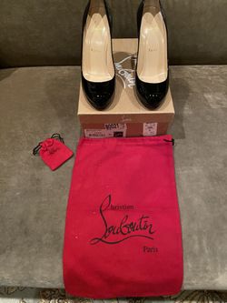 Louboutin Authentic Black Shoes Size 8 Originally $995