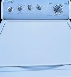 CAN BRING TO YOU & HOOK UP FOR 2️⃣5️⃣ BUCKS! WHIRLPOOL SUPER PLUS CAPACITY WASHER WORKS GREAT!