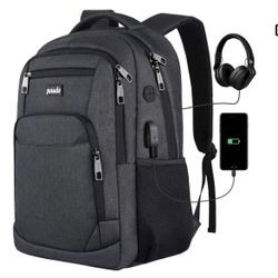 Paude Backpack for Men & Women,School/College Backpack,15.6 inch Laptop USB -New