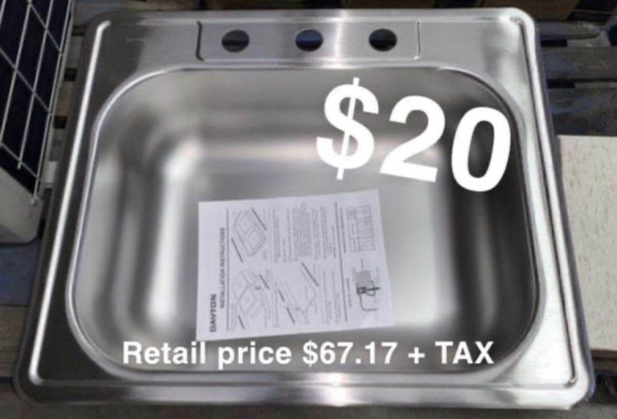 Elkay Dayton Drop-in Stainless Steel 25 in. 3-Hole Single Bowl Kitchen Sink