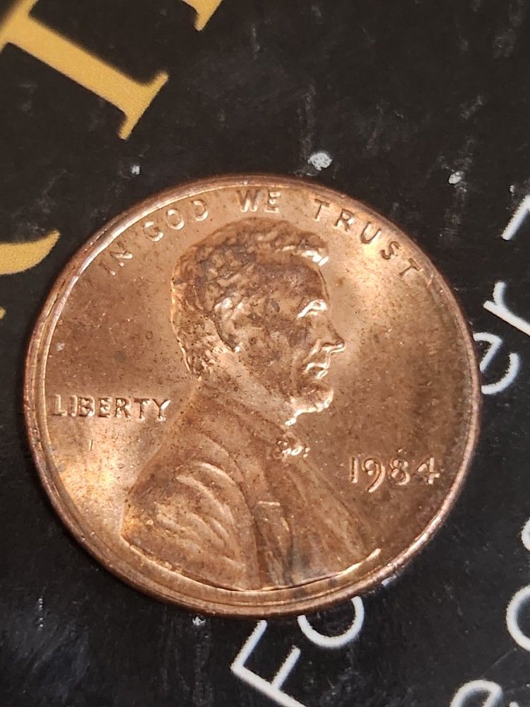 1 Cent 1984 no Mint Mark RD