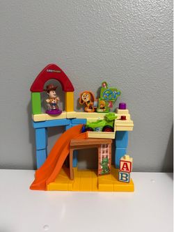 Fisher-Price Little People Disney & Pixar Toy Story Andy's Room Toddler Playset, Woody & RC Vehicle