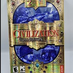 Sid Meier's Civilization III: Gold Edition (PC, 2003) 2 CD Box Set With Manual