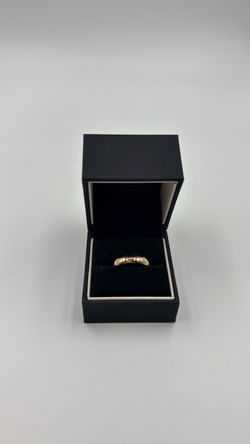 18KT YELLOW GOLD CARTIER MENS PLAIN BAND SIZE 10 4.9GR