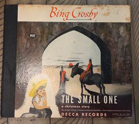 Decca Record 2x78 RPM Set Bing Crosby - The Small One A Christmas Story Album