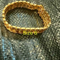 14ktgf Hearts Bracelet (not Solid Gold) New