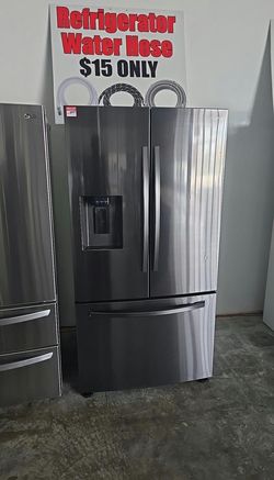 Samsung French Door Fridge – Black Stainless, Ice/Water Dispenser